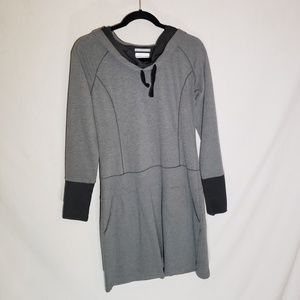 *Columbia* Hooded gray athletic dress, small